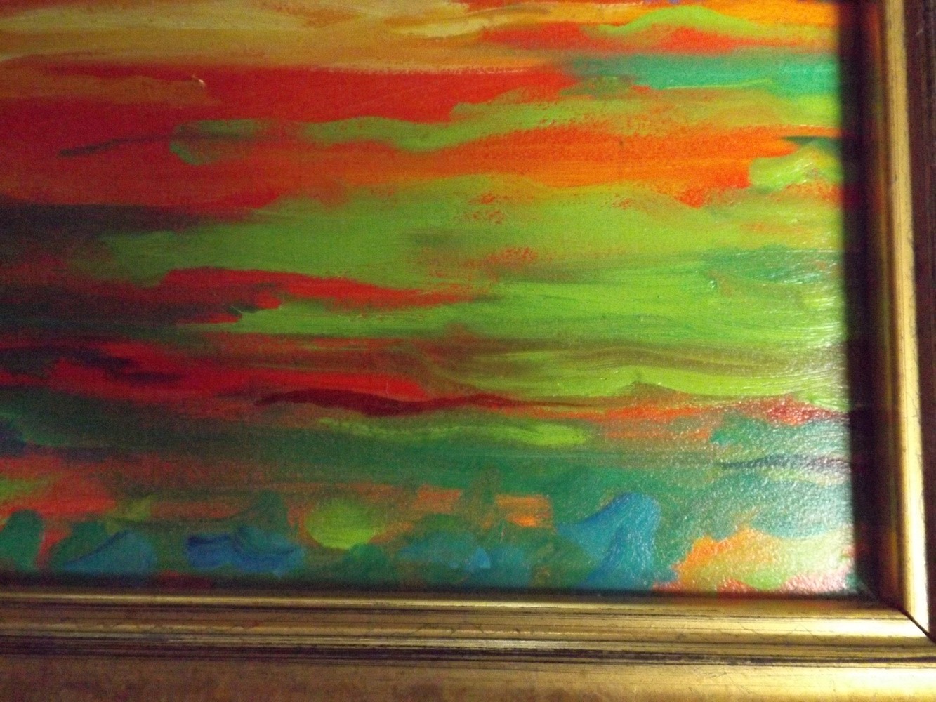 Original Signed Dodie Loewe Oil Landscape on Canvas