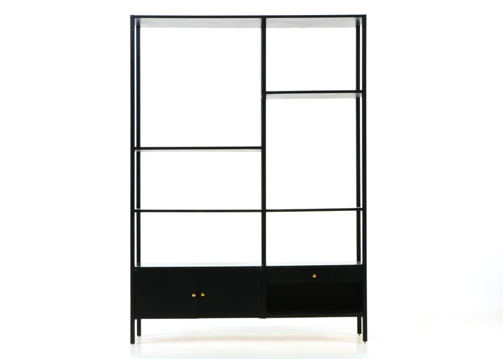 Paul McCobb Ebonized Room Divider / Shelving Unit
