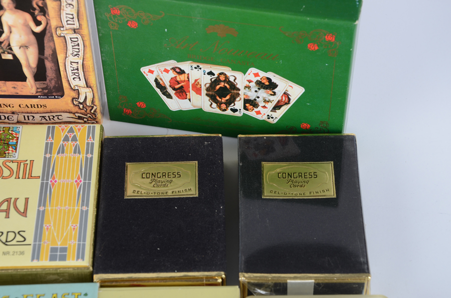 Fourteen Artistic Playing Card Decks