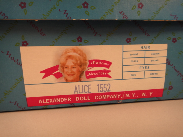 Vintage Madame Alexander Alice In Wonderland Doll #1552