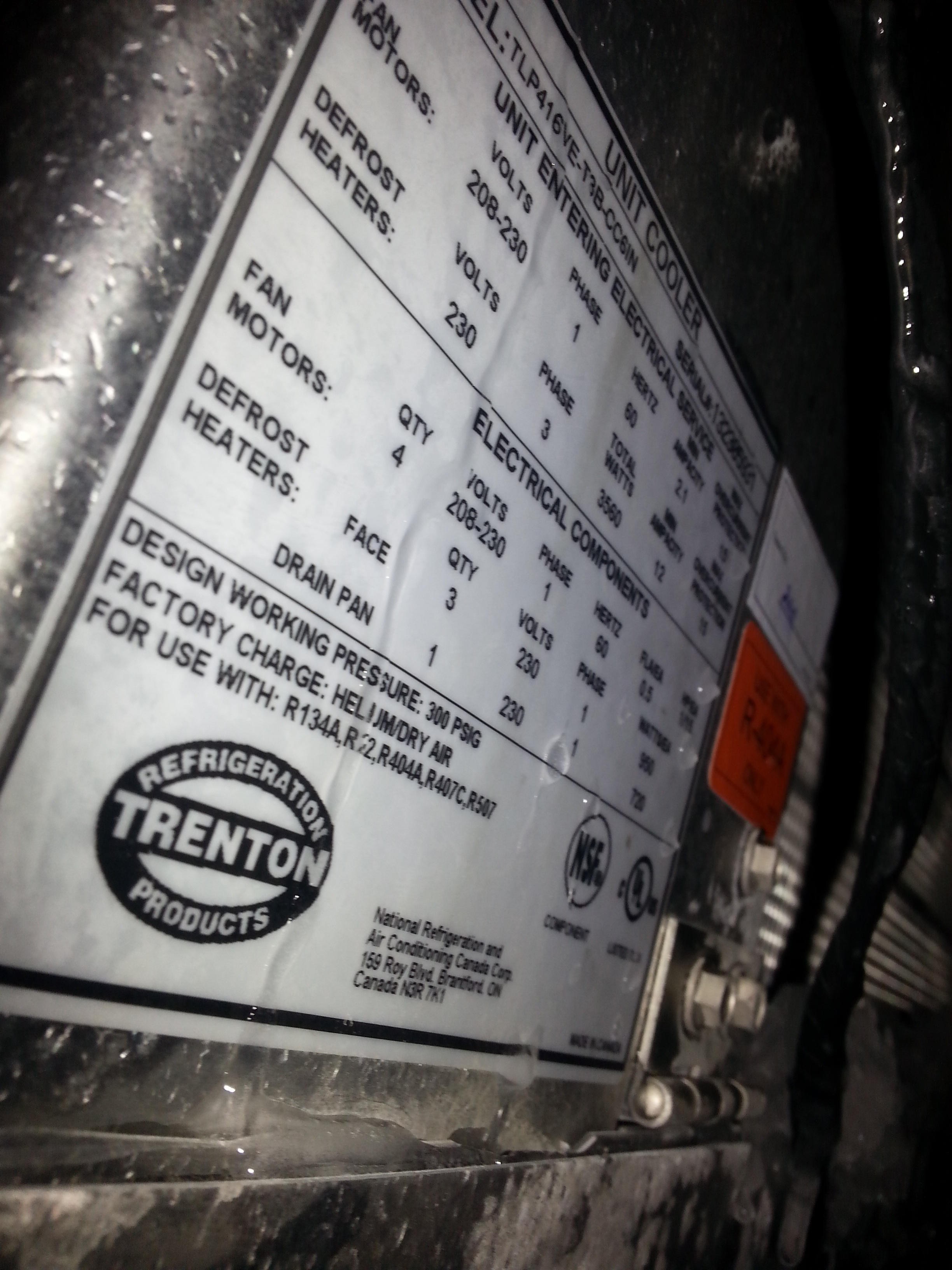 Trenton Low Profile Evaporator Unit