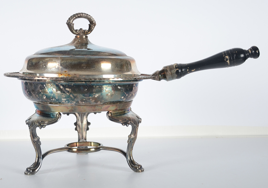 Two Silver Plate Chafing Dishes