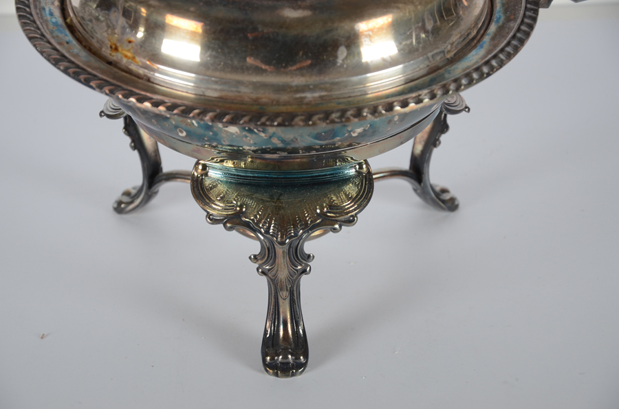 Two Silver Plate Chafing Dishes