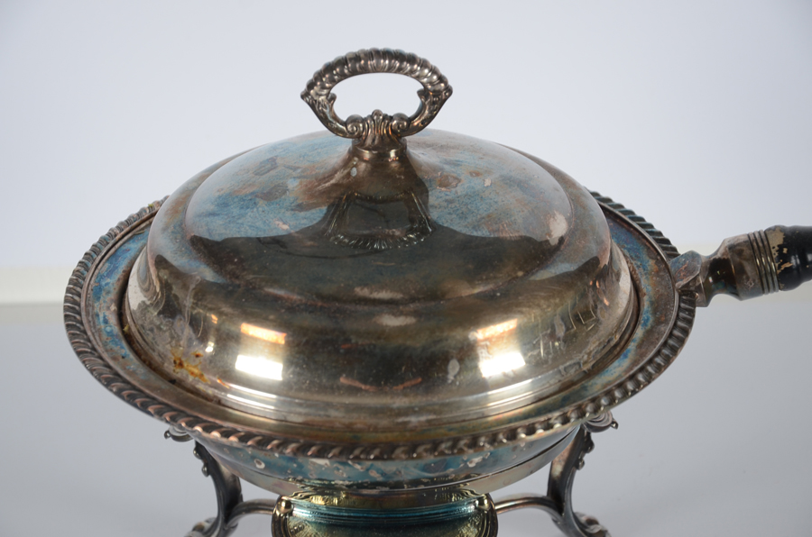 Two Silver Plate Chafing Dishes