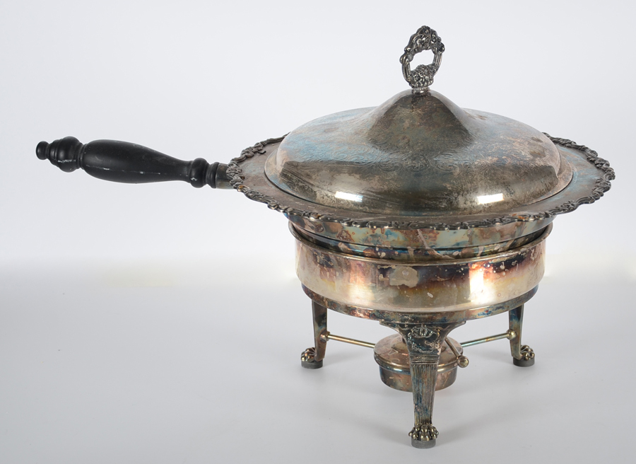 Two Silver Plate Chafing Dishes