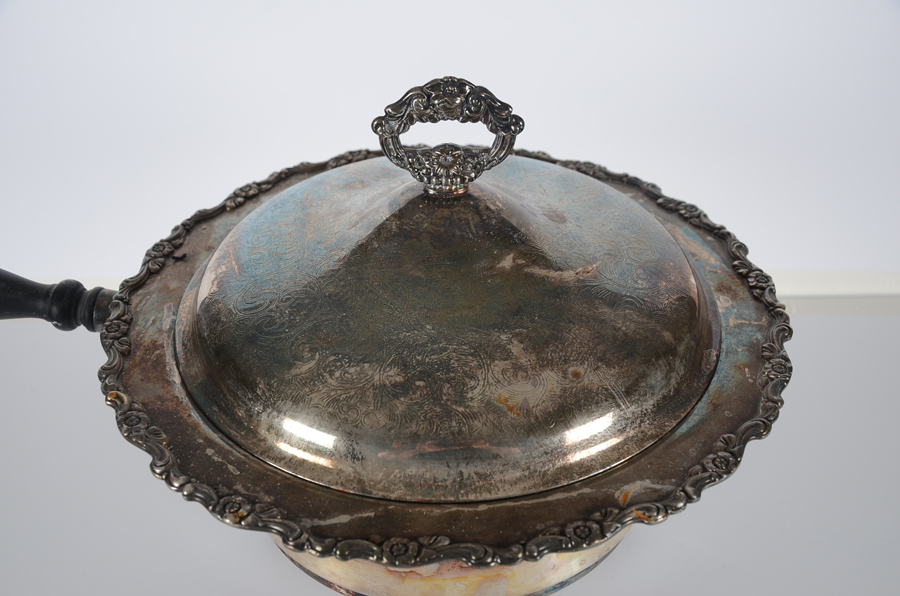 Two Silver Plate Chafing Dishes