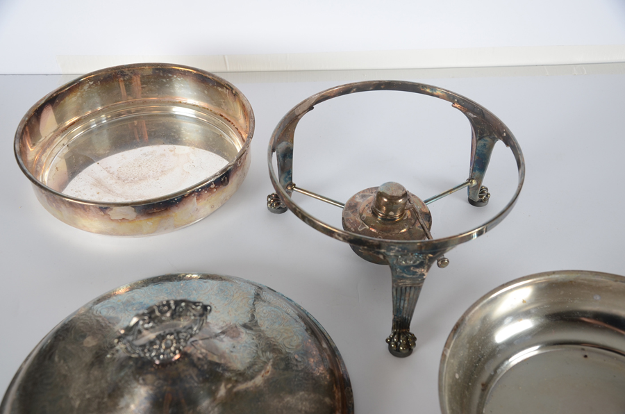 Two Silver Plate Chafing Dishes