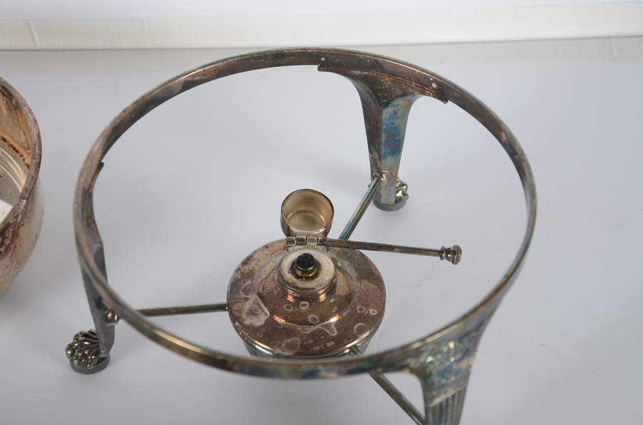 Two Silver Plate Chafing Dishes