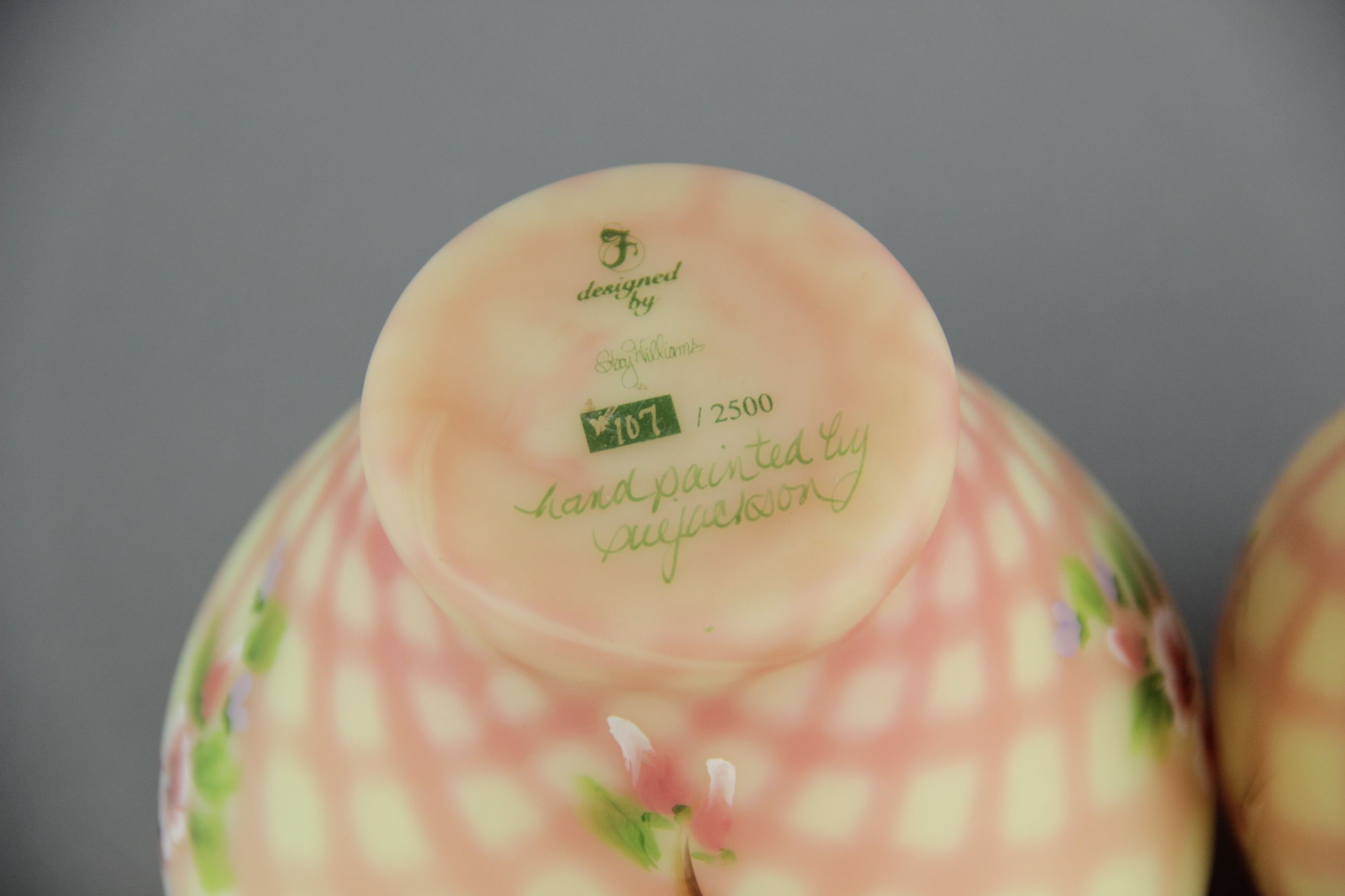 Collection of Fenton Burmese Glass