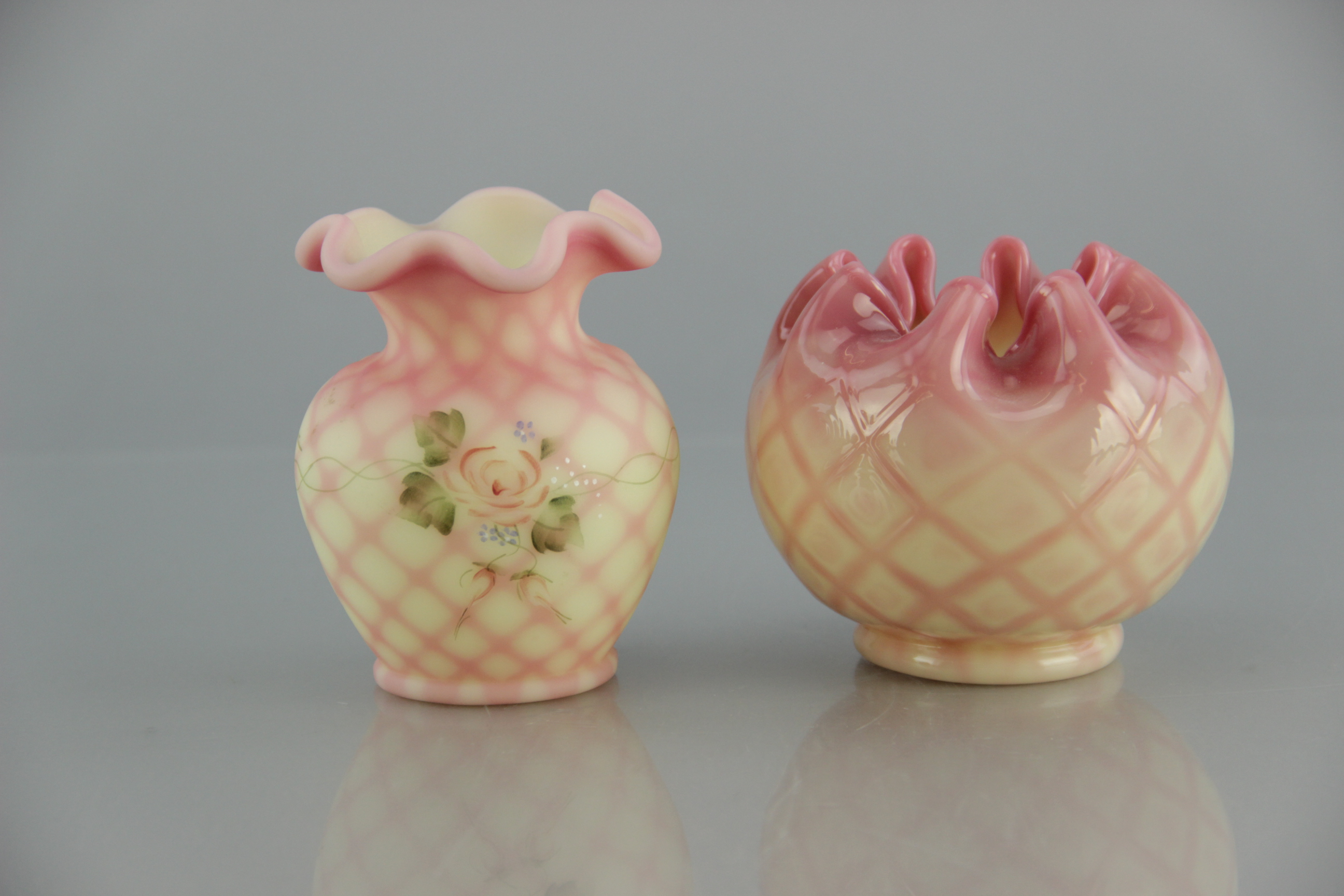 Collection of Fenton Burmese Glass