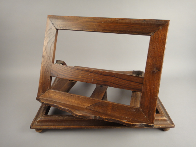 Vintage Table Bible Book Wooden Stand