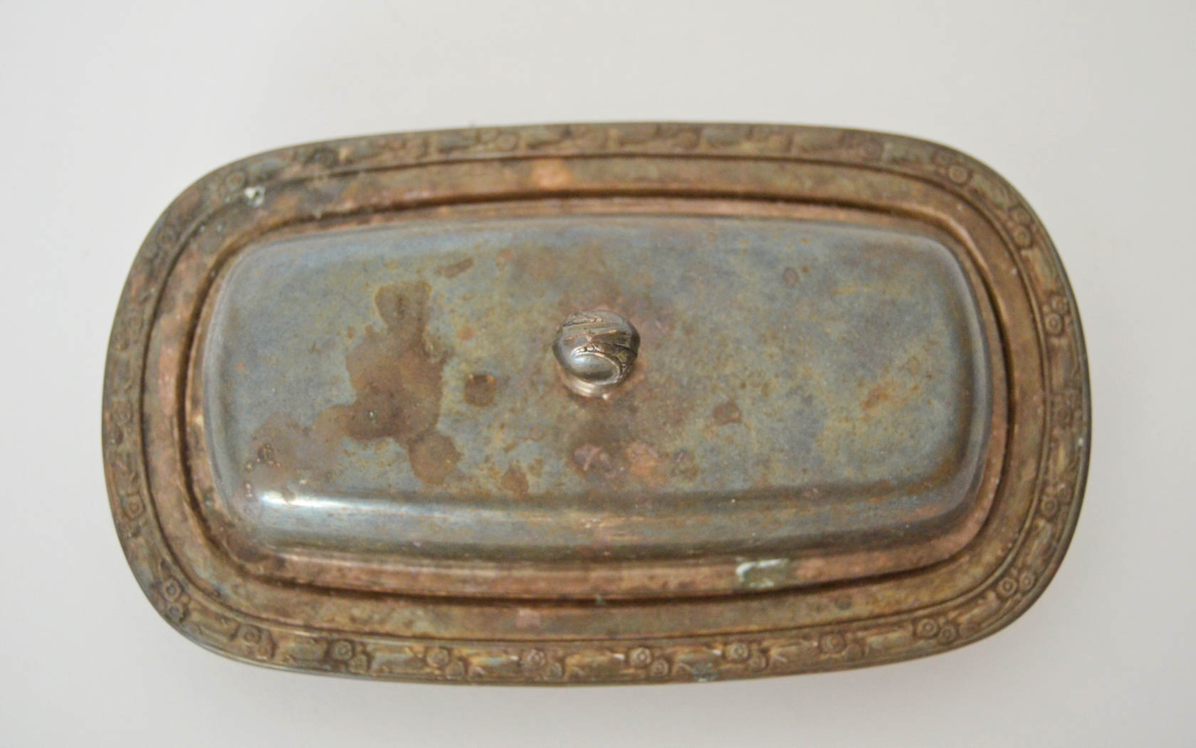 Silver Plate Oneida Butter Dish