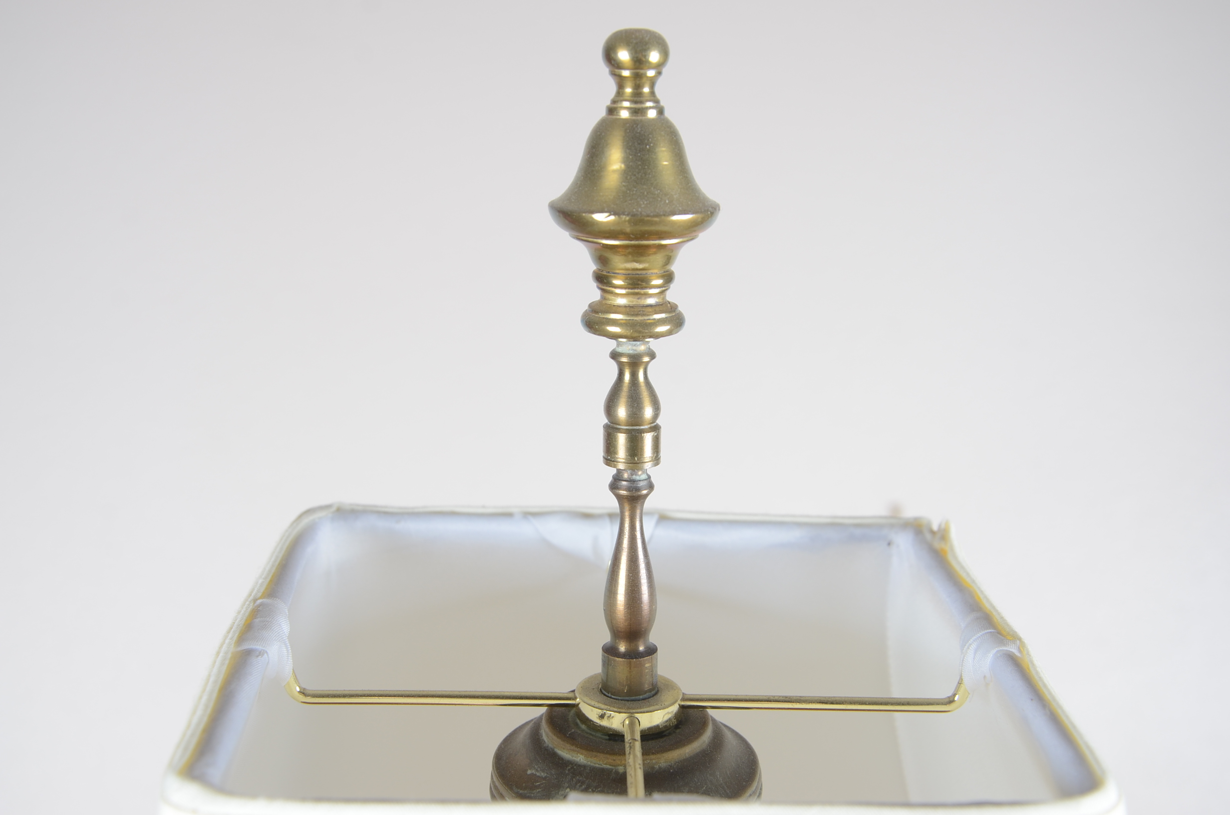 Vintage Tall Brass Candlestick Table Lamp