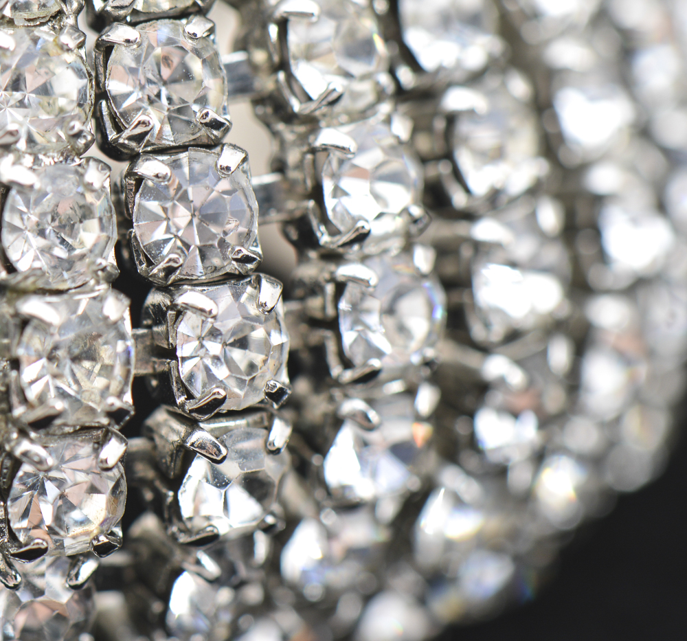 Vintage Weiss Designer Crystal Rhinestone Bracelet