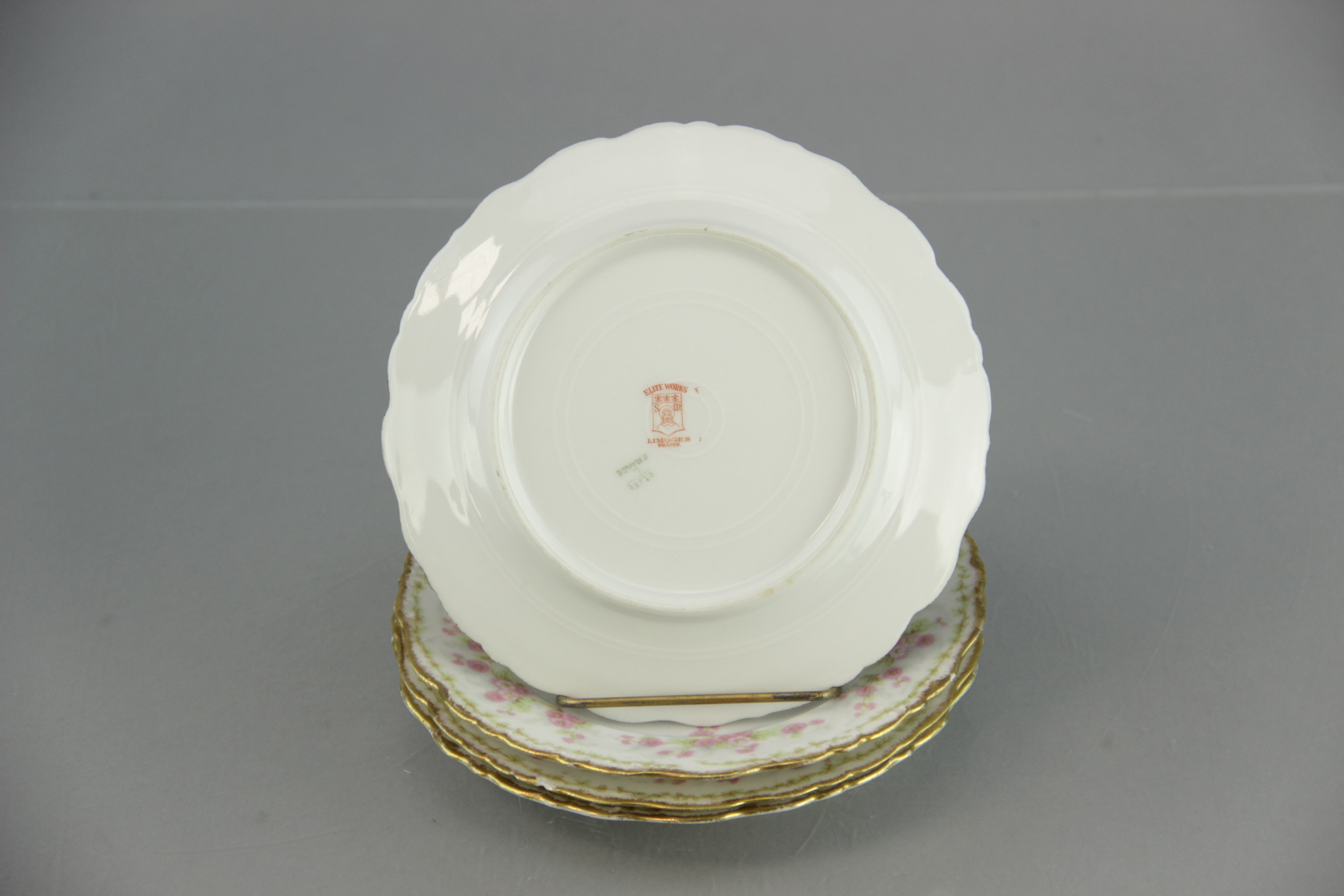 White Limoges Porcelain Plates