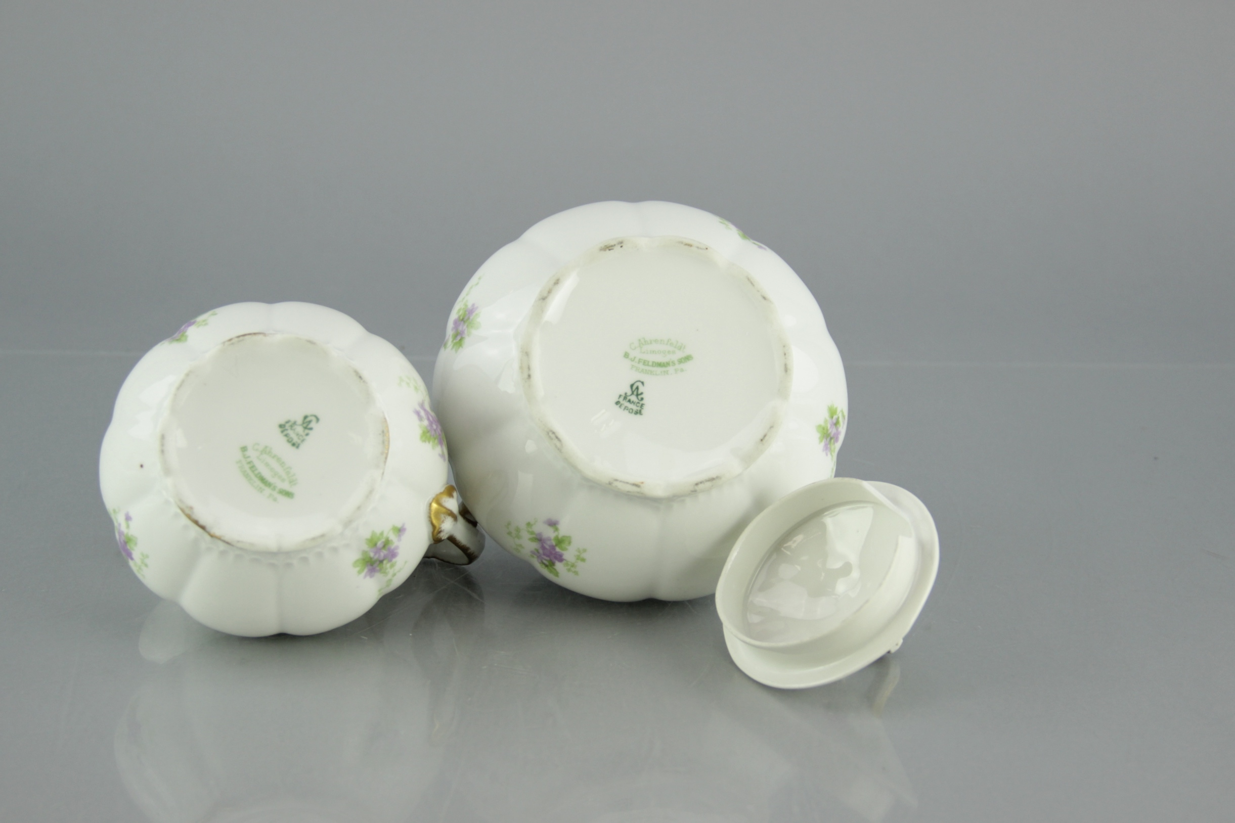 White Limoges Porcelain Serving Dishes