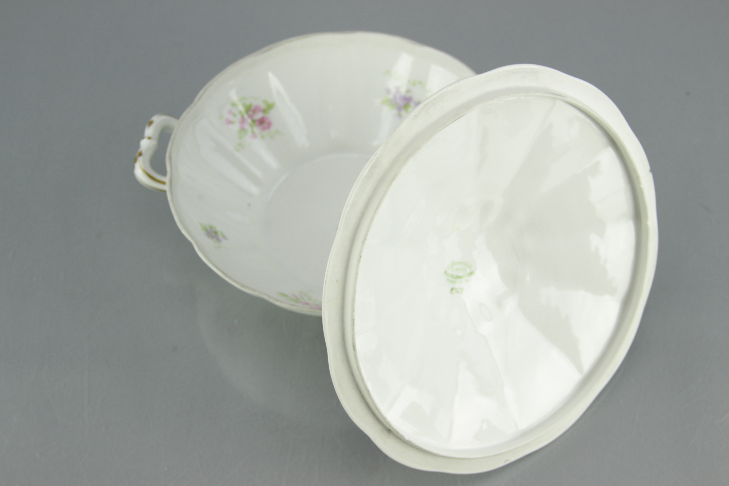 White Limoges Porcelain Serving Dishes