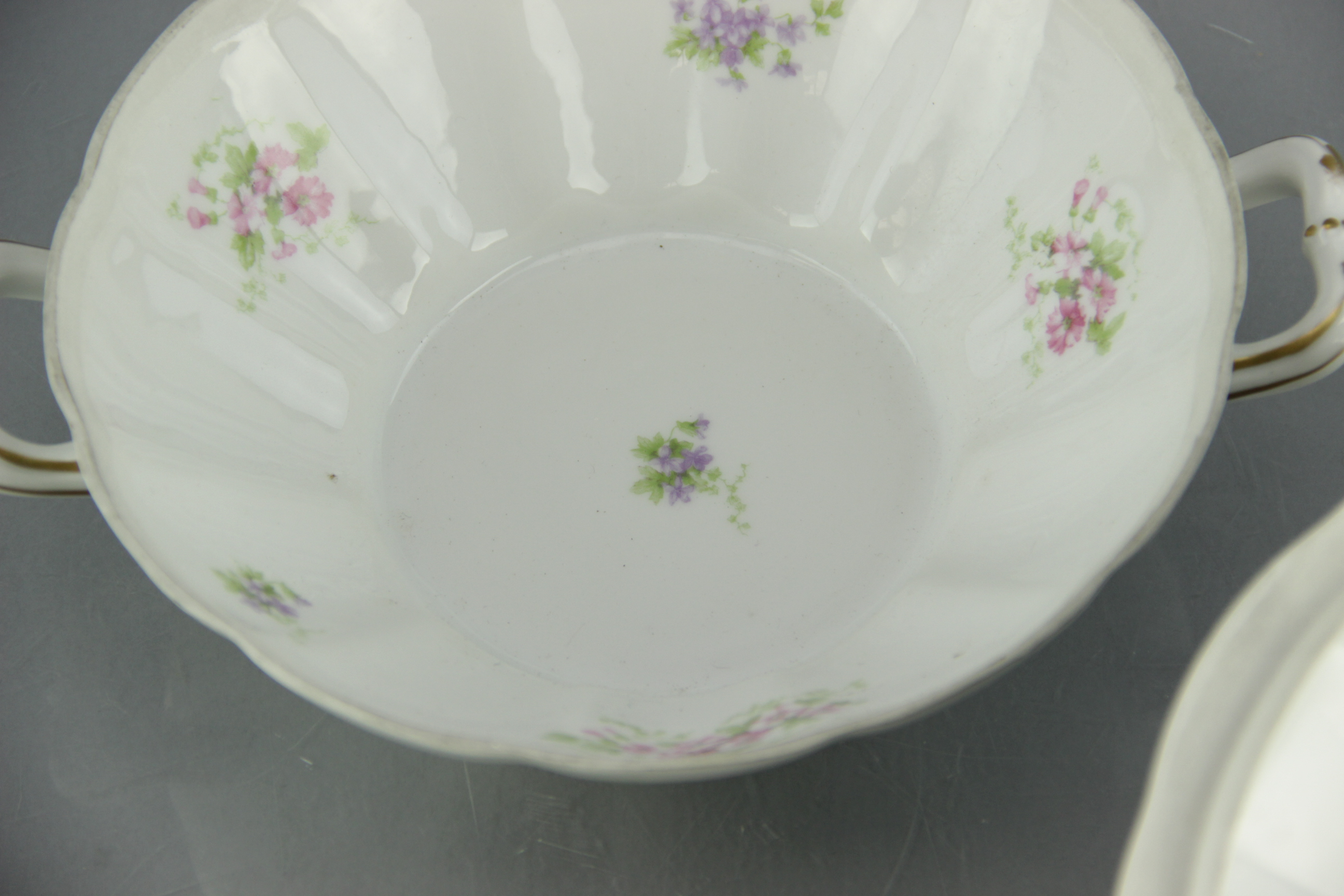 White Limoges Porcelain Serving Dishes