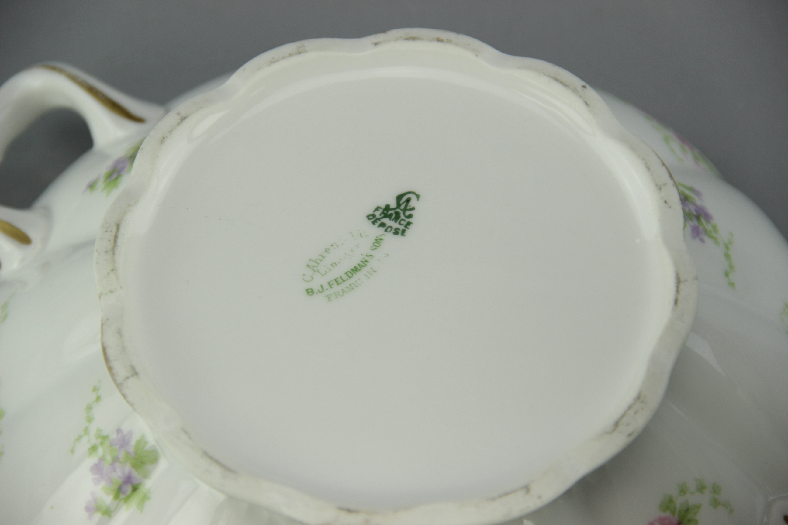 White Limoges Porcelain Serving Dishes