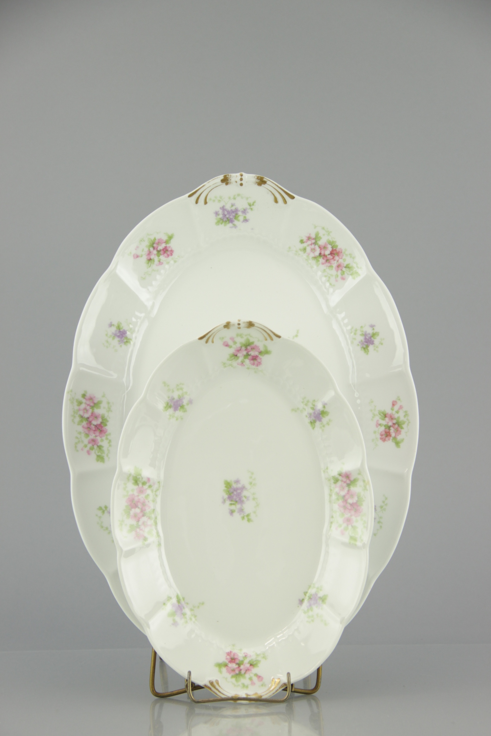 White Limoges Porcelain Serving Dishes