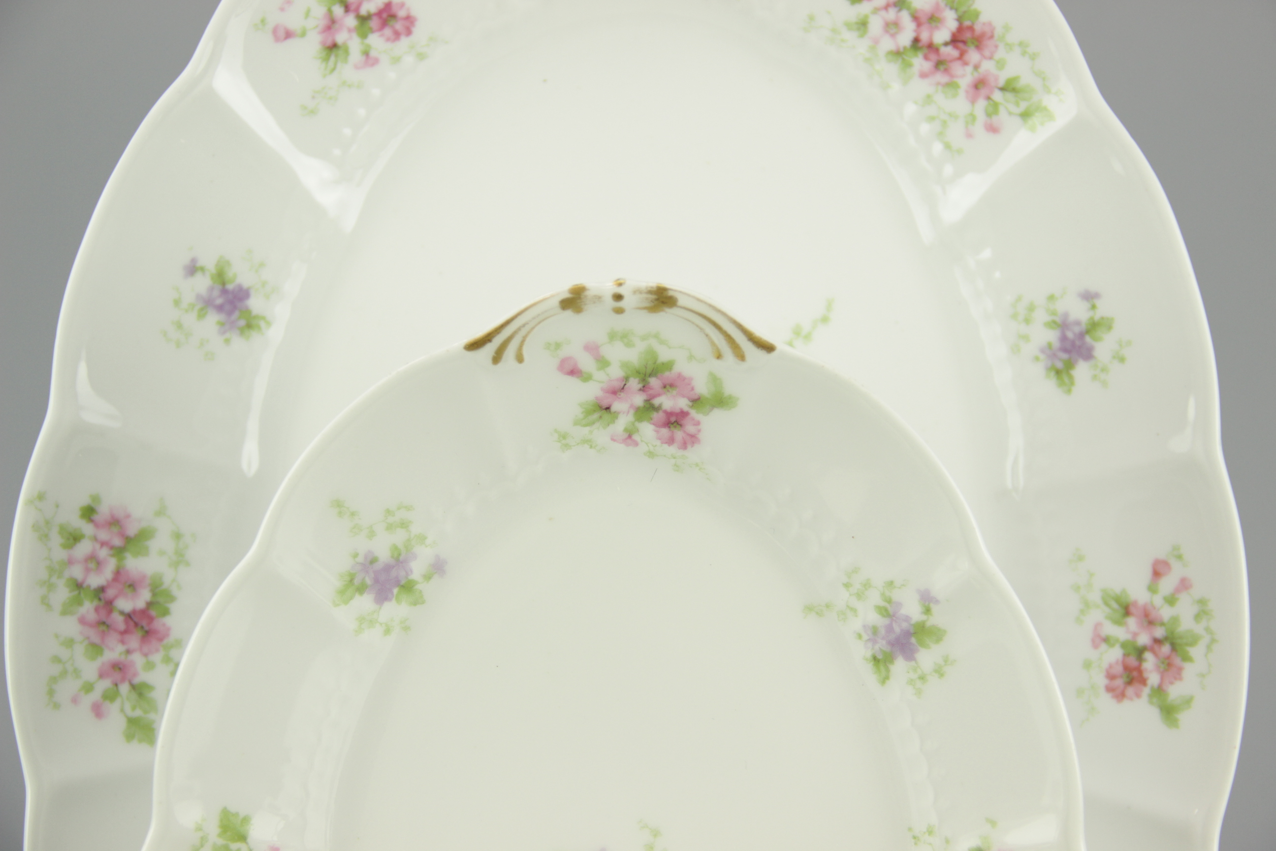 White Limoges Porcelain Serving Dishes