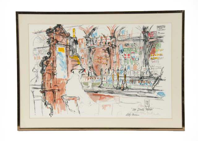 "The Stags Head" LeRoy Neiman Lithograph Print