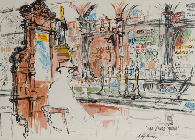 "The Stags Head" LeRoy Neiman Lithograph Print