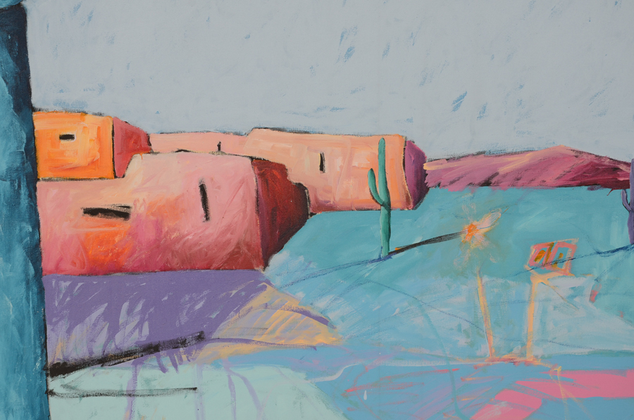 Downe Burns Signed Acrylic on Canvas