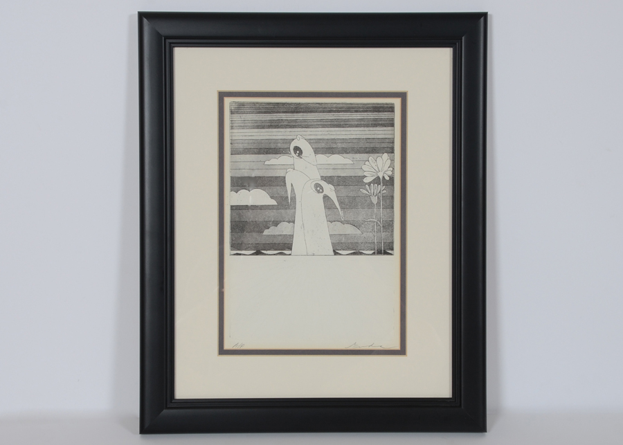 Original Artist Proof Etching "Spring Sowing" by Jorge Sendra