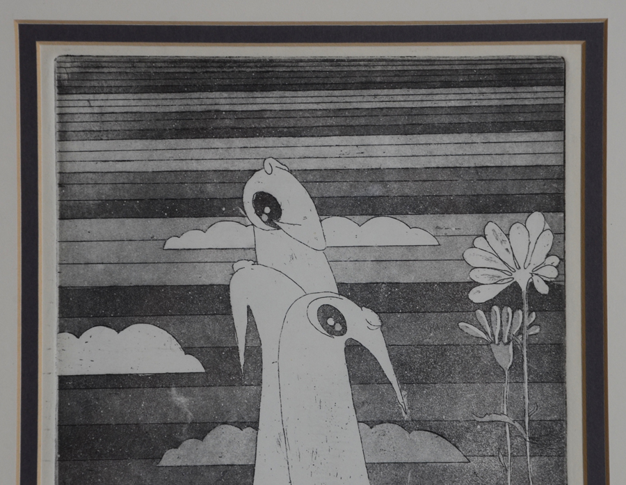 Original Artist Proof Etching "Spring Sowing" by Jorge Sendra