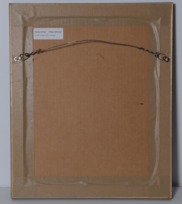 Original Artist Proof Etching "Spring Sowing" by Jorge Sendra