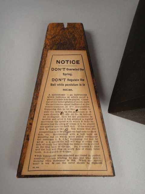 Antique Seth Thomas Metronome de Maelzel