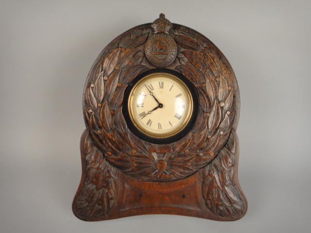 Vintage Royal West Surrey Regiment Clock