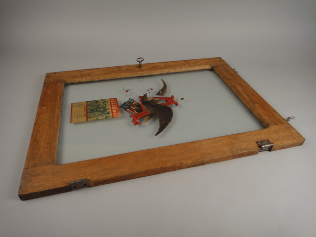 Vintage Anheuser Busch Advertising Glass Door Sign