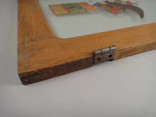 Vintage Anheuser Busch Advertising Glass Door Sign