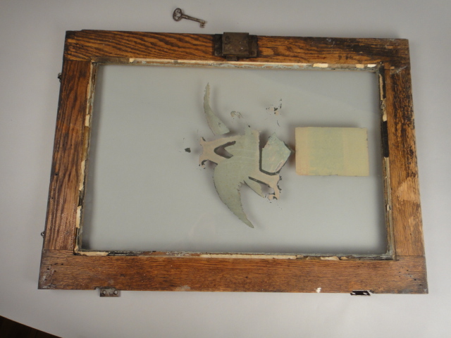 Vintage Anheuser Busch Advertising Glass Door Sign