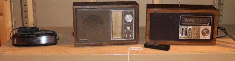 Four Shelves of Electronics