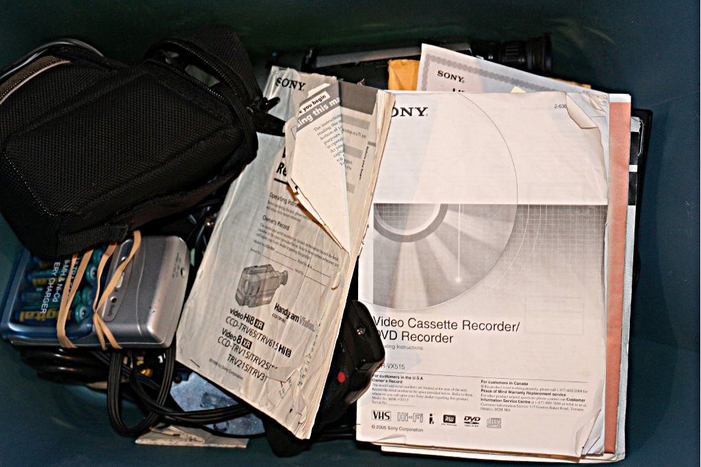 Four Shelves of Electronics