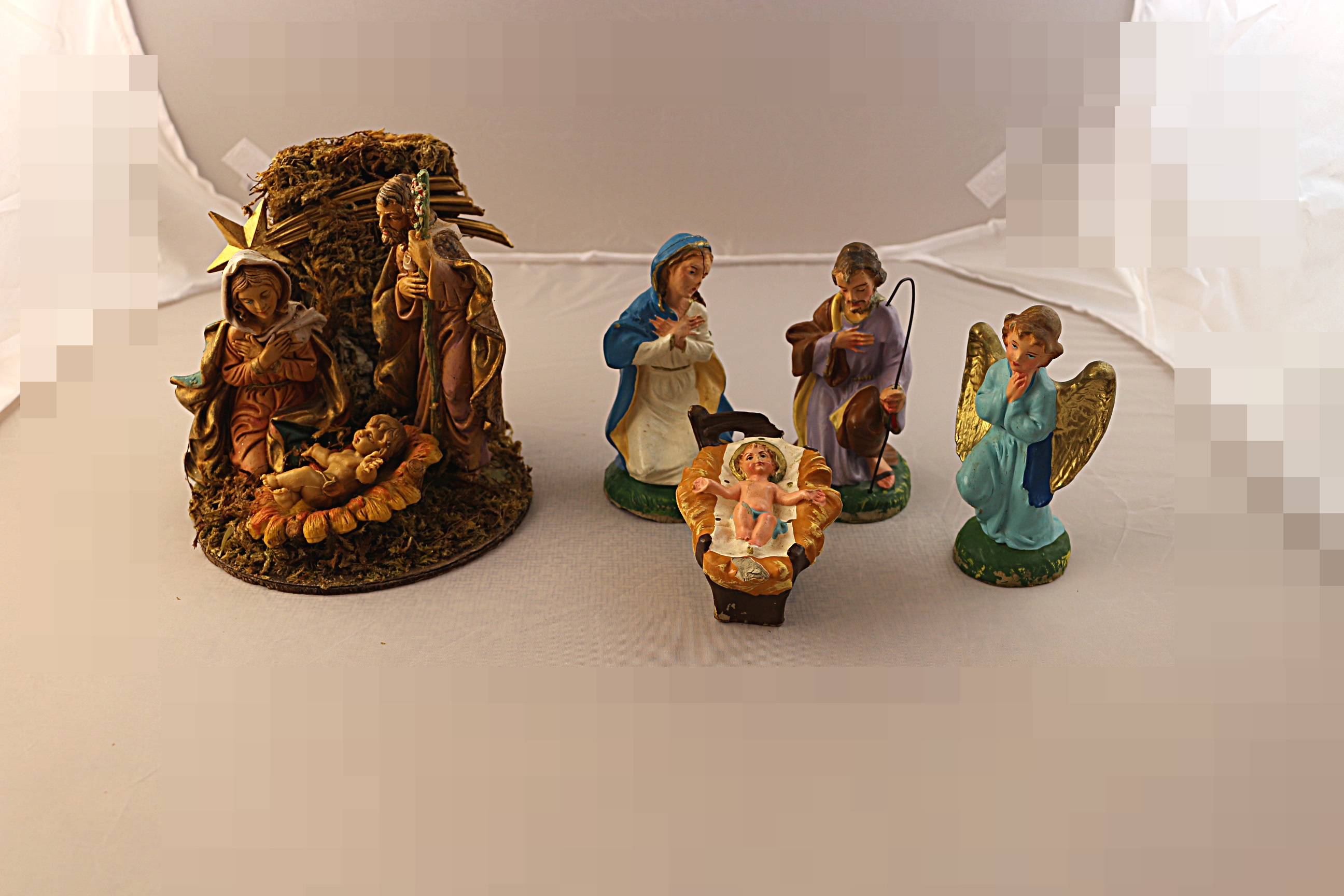 Vintage Nativity Figurines Group