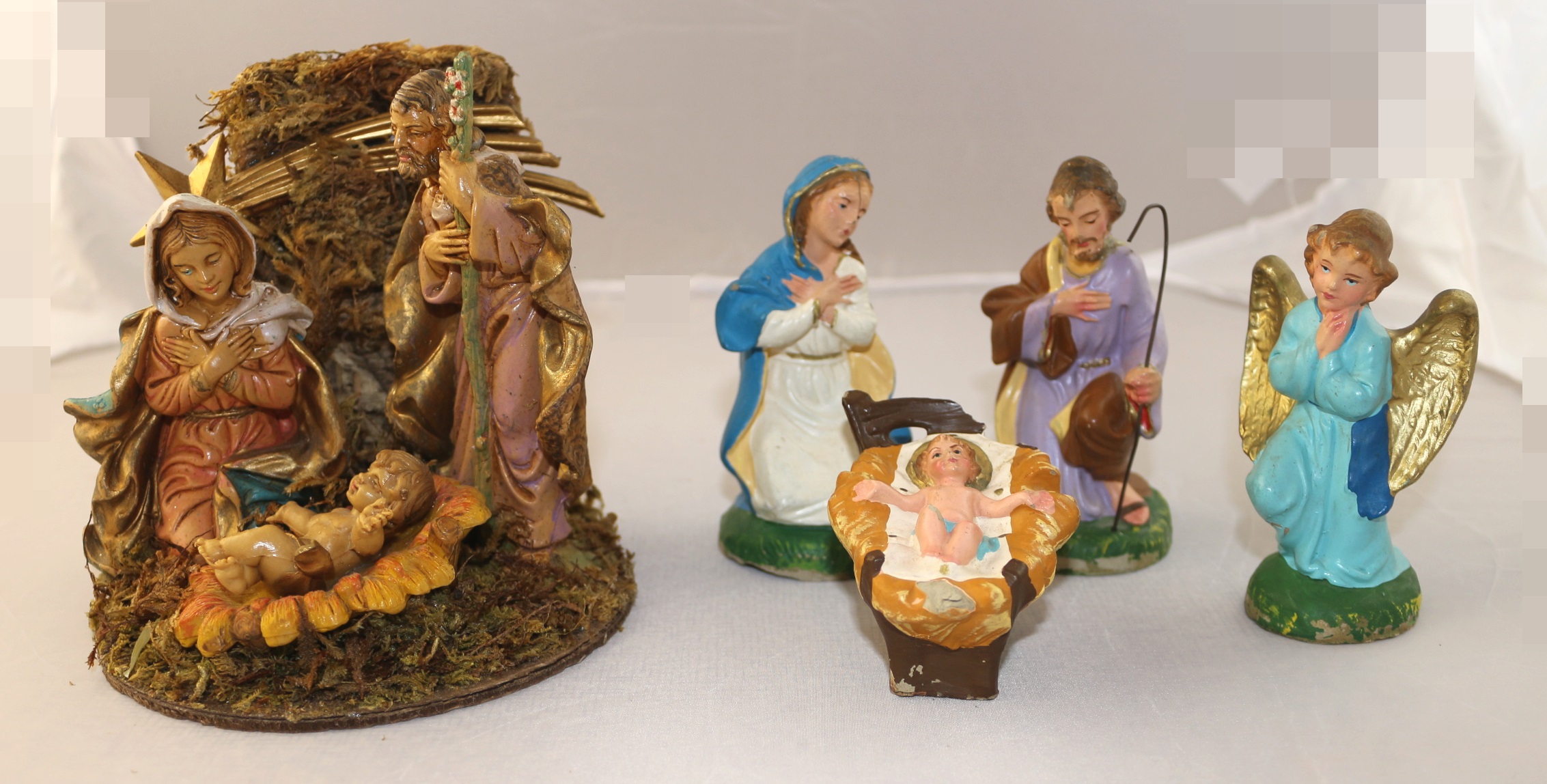 Vintage Nativity Figurines Group