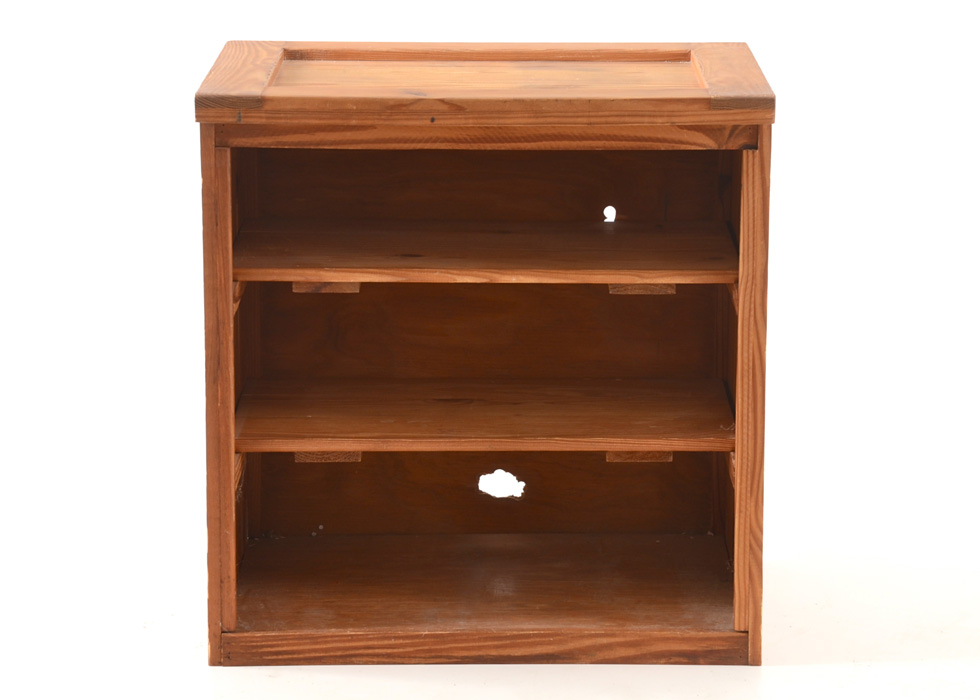 Homespun Home Fashions Rustic Pine Bookshelf