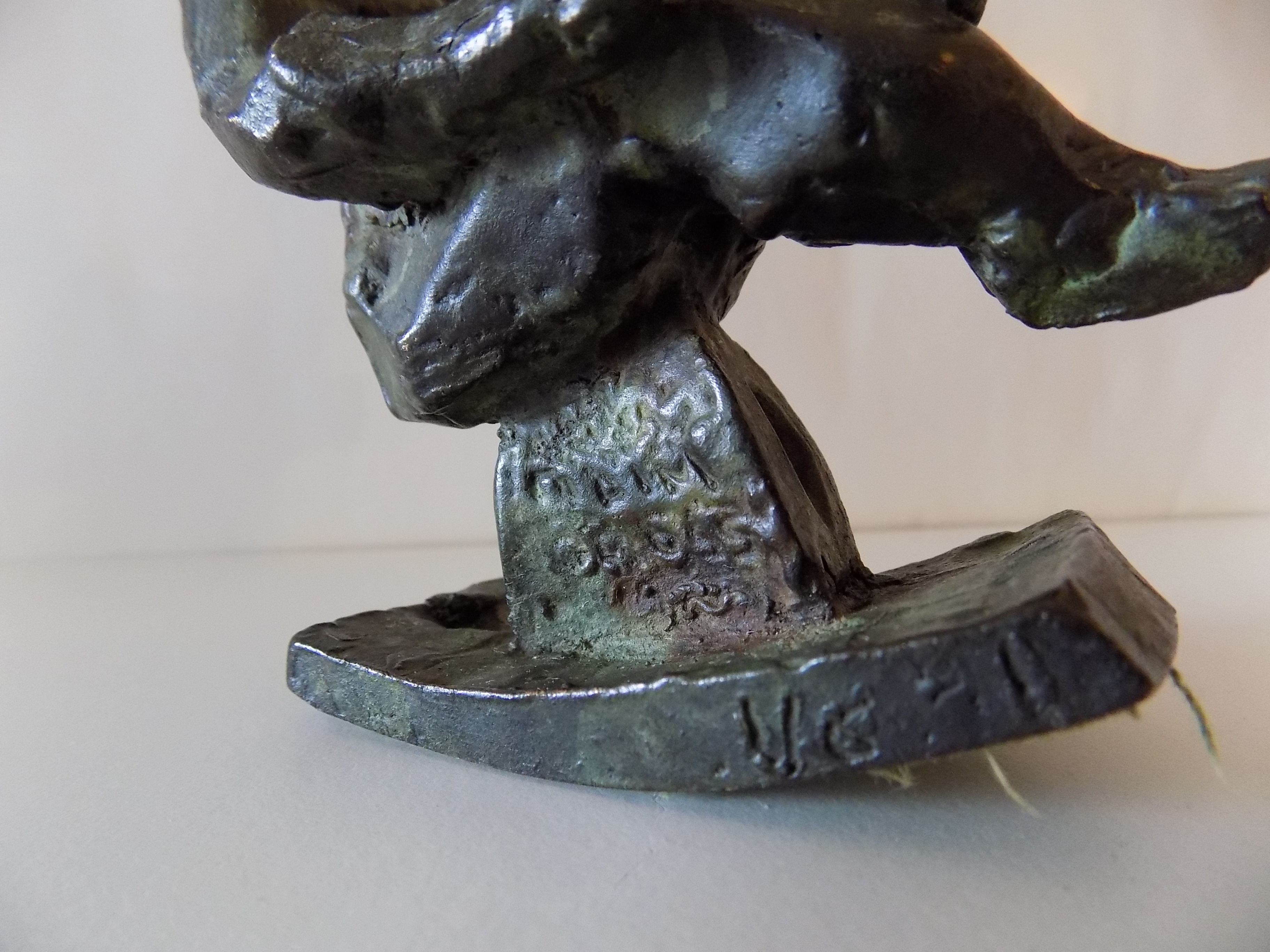 Chaim Gross Cast Bronze Sculpture Rocking Mother and Child