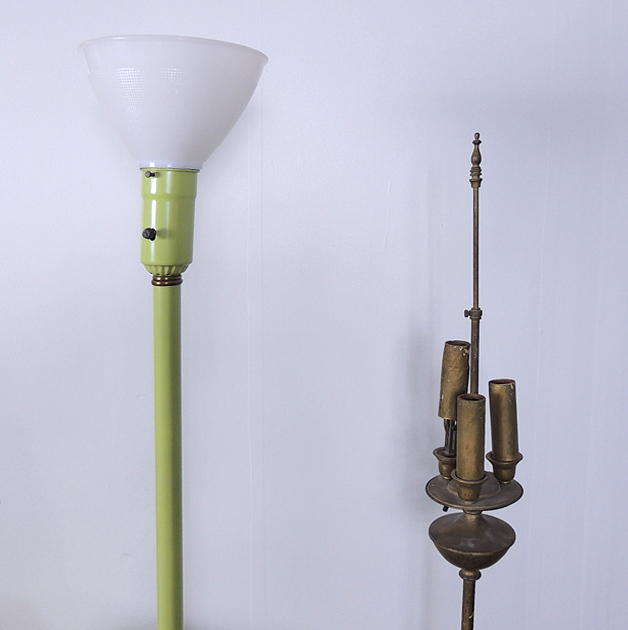 Vintage Lamps and Mirror Project Lot