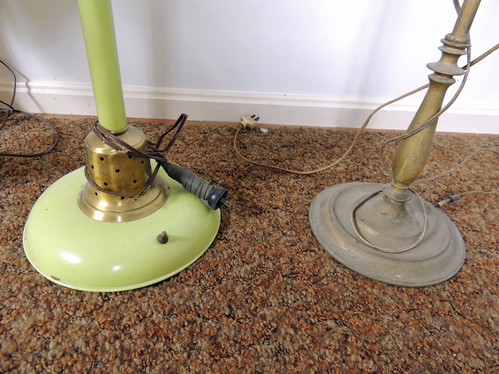 Vintage Lamps and Mirror Project Lot