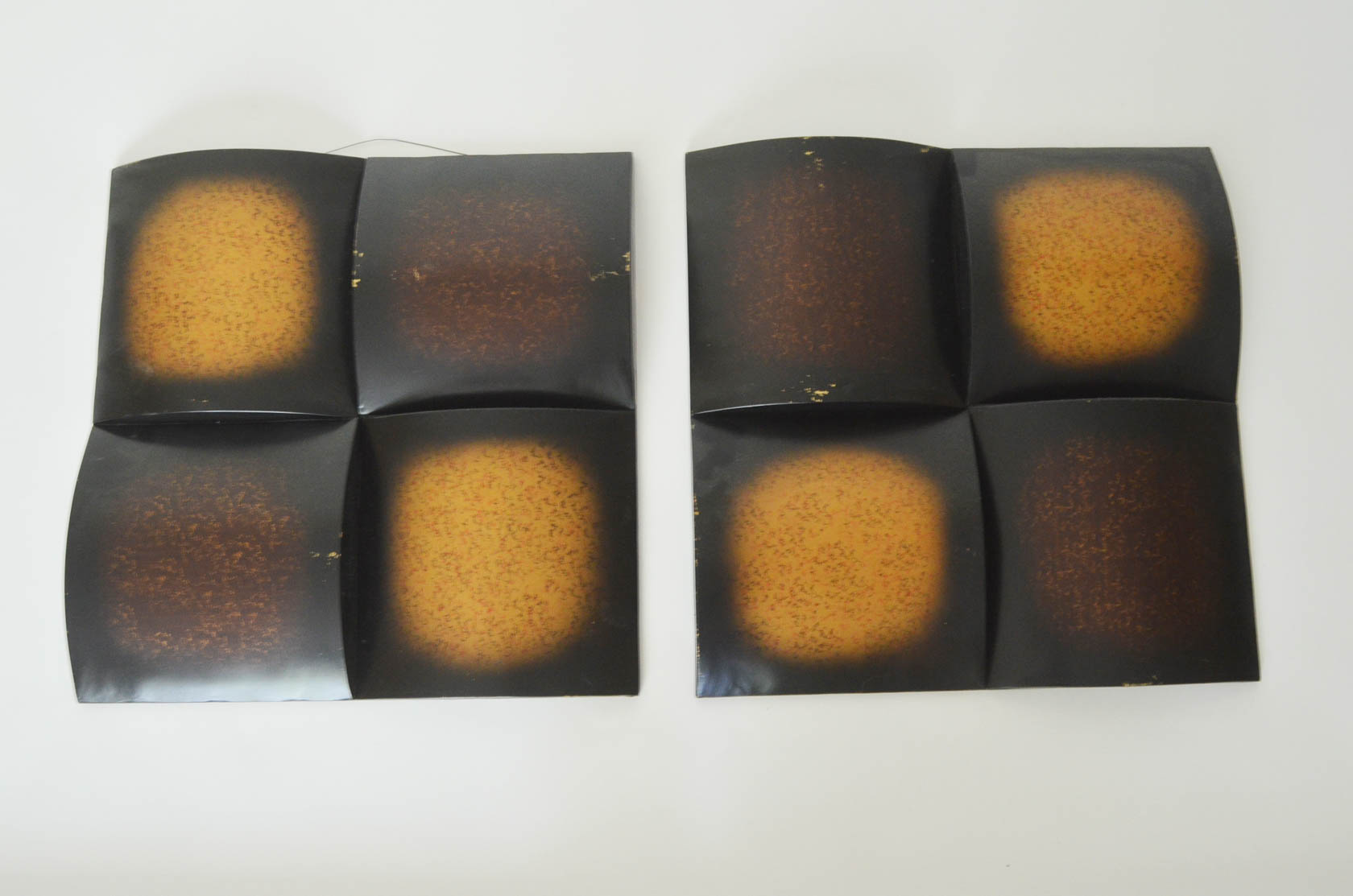 Pair of Modern Metal Wall Decor