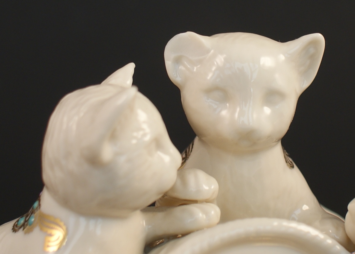 Lenox China Jewels Collection Cats Clock