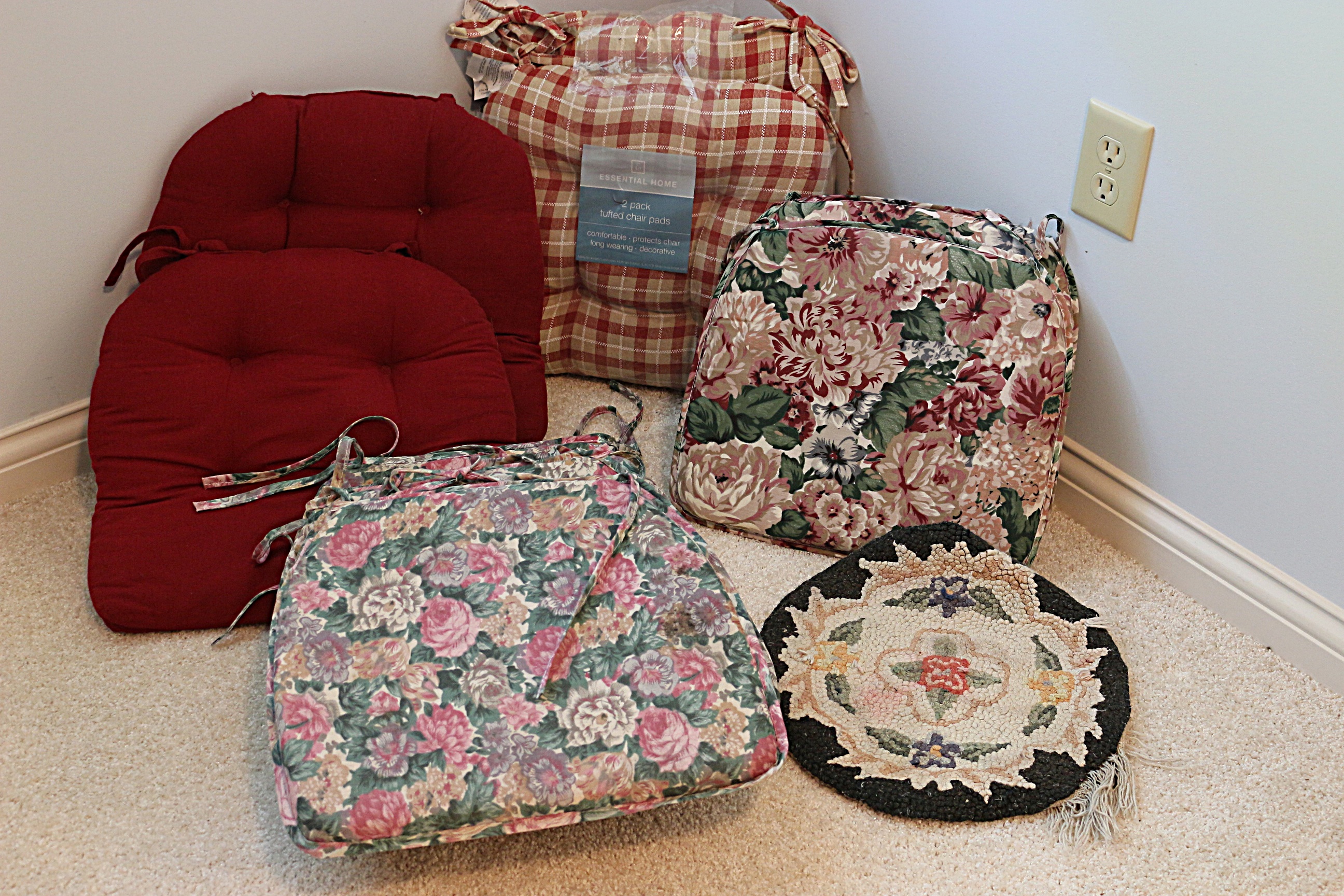 Group of Chair Pad Cushions