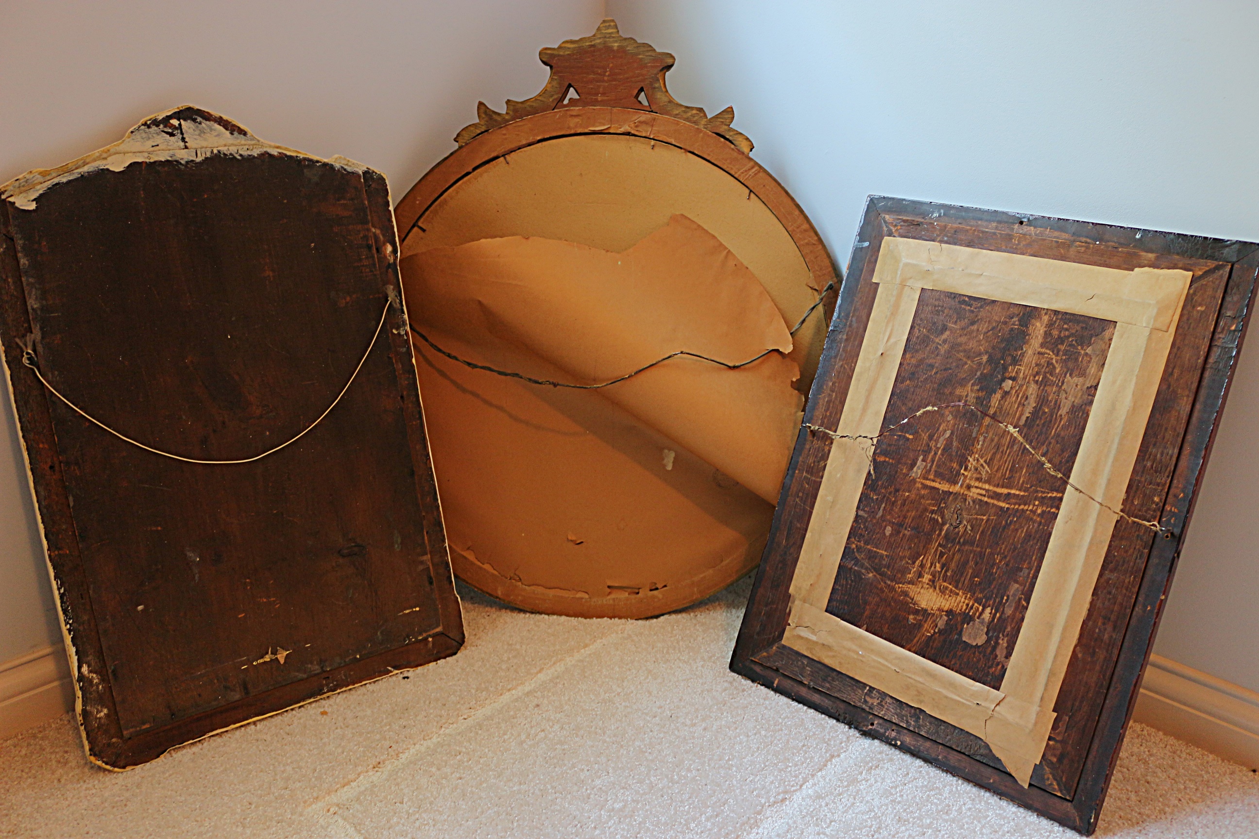 Trio of Vintage Mirrors