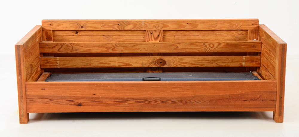 Homespun Home Fashions Rustic Pine Sofa with Pull Out Bed