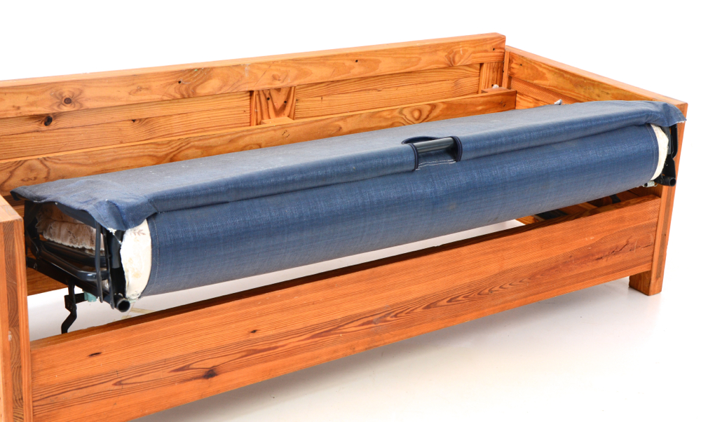 Homespun Home Fashions Rustic Pine Sofa with Pull Out Bed